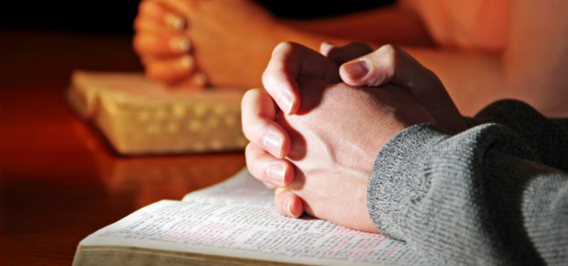 person praying