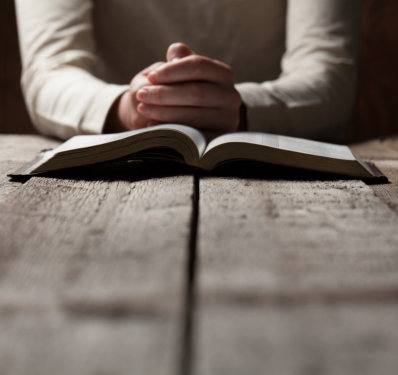 a person praying